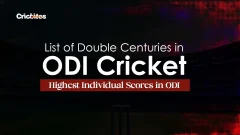 Top Double Centuries in ODI Cricket: Complete List of Highest Scores